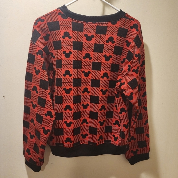Disney Red and black Mickey Mouse crew neck  Sweater size M - Picture 4 of 8
